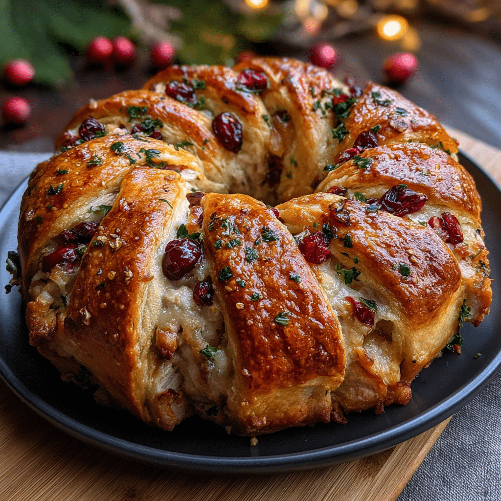 Savory Turkey and Cranberry Crescent Ring: 5 Steps to Wow!