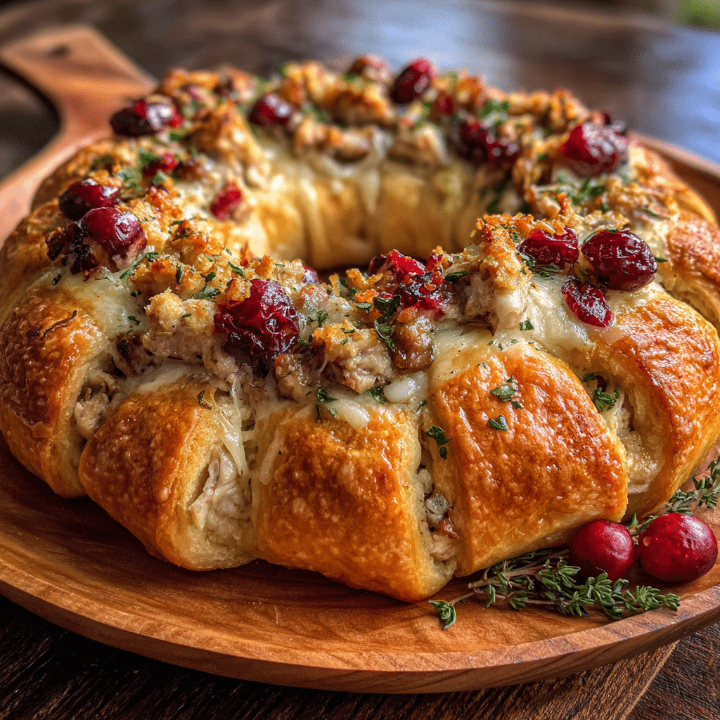 Savory Turkey and Cranberry Crescent Ring: 5 Steps to Wow!
