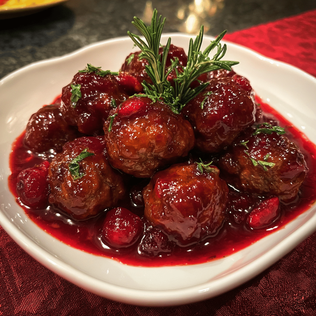 Christmas Cranberry Meatballs: 5 Festive Party Appetizers