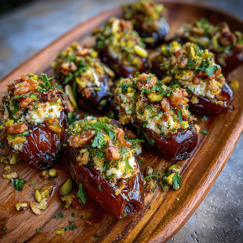 Feta-Parmesan Roasted Dates: Honey Crunch Bliss!