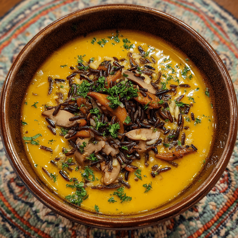 Nourishing Vegan Pumpkin Wild Rice Soup: Cozy Comfort!