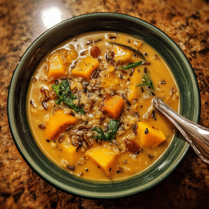 Nourishing Vegan Pumpkin Wild Rice Soup: Cozy Comfort!