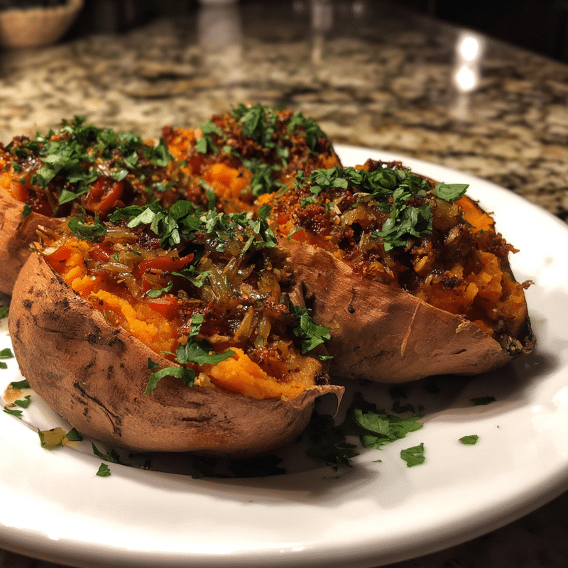 Apple Spiced Stuffed Sweet Potatoes: A Cozy Fall Feast!