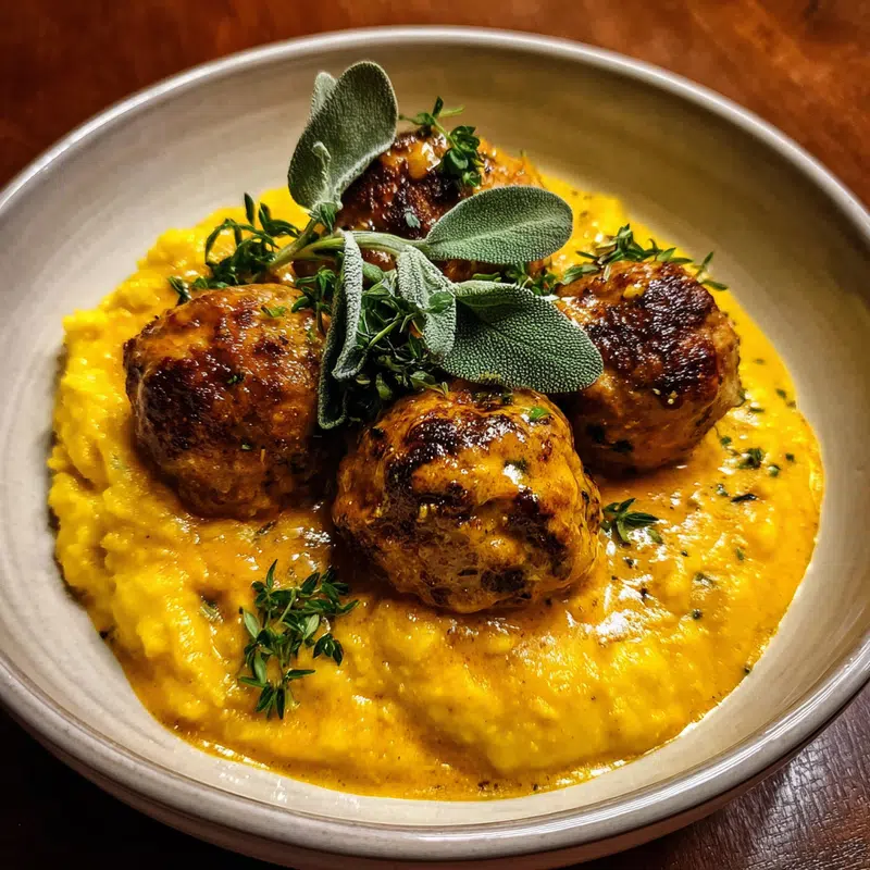 Turkey Meatballs in Creamy Pumpkin Sage Sauce: Cozy Comfort Food Magic