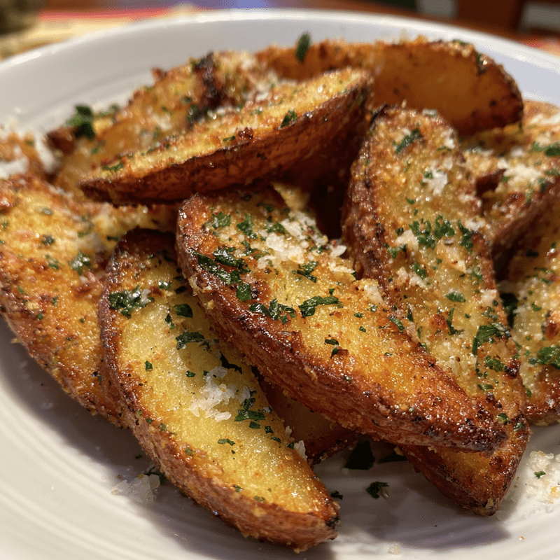 Baked Garlic Parmesan Potato Wedges: Crispy Flavor Explosion!
