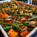 Sweet Potato & Green Bean Tray Bake: Quick One-Pan Magic!