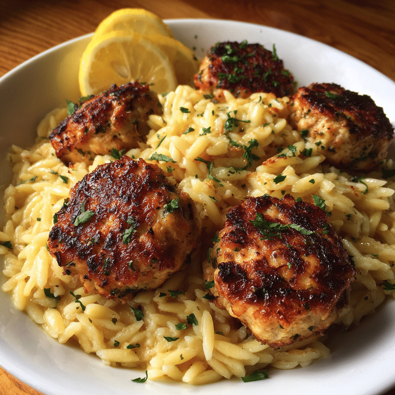 Best Greek Chicken Meatballs Bursting with Zesty Lemon Flavor