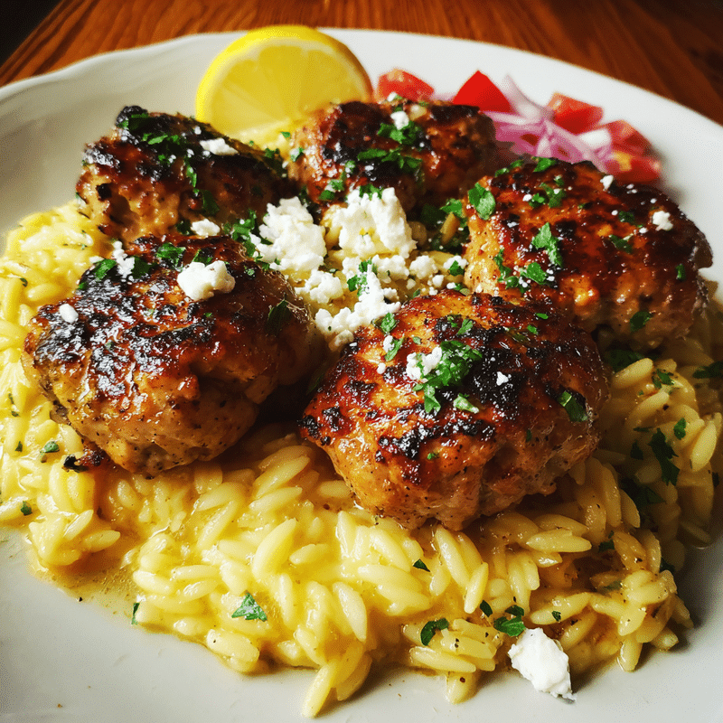 Best Greek Chicken Meatballs Bursting with Zesty Lemon Flavor
