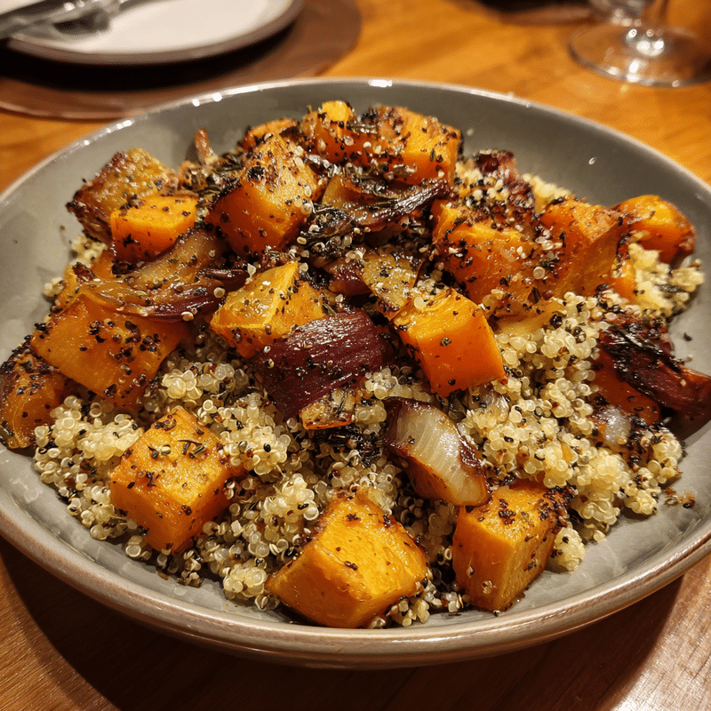 How to Make Cozy Roasted Butternut Squash & Quinoa in Minutes