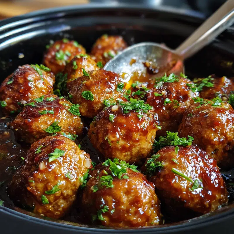 Crockpot Honey Garlic Meatballs: Slow Cooker Magic!
