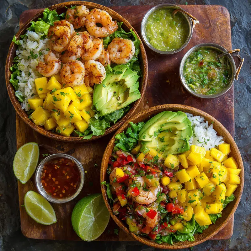 Shrimp and Avocado Bowls with Mango Salsa: Best Summer Recipe