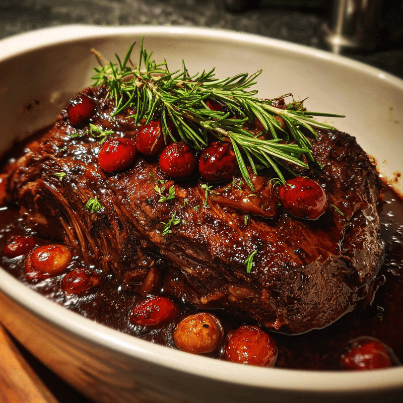 Slow-Braised Beef Roast: Why This Cranberry Balsamic Glaze Wins