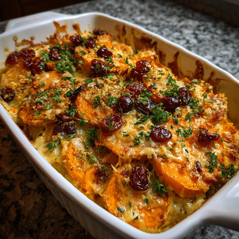 Sweet Potato & Cranberry Gratin: Ultimate Holiday Side Dish!