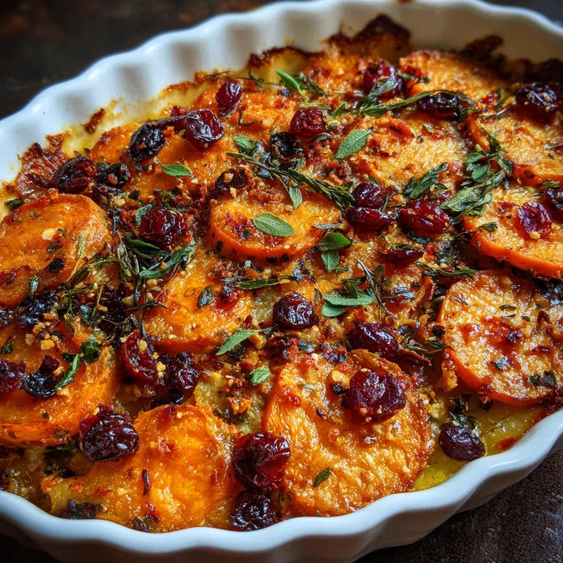Sweet Potato & Cranberry Gratin: A Holiday Flavor Explosion