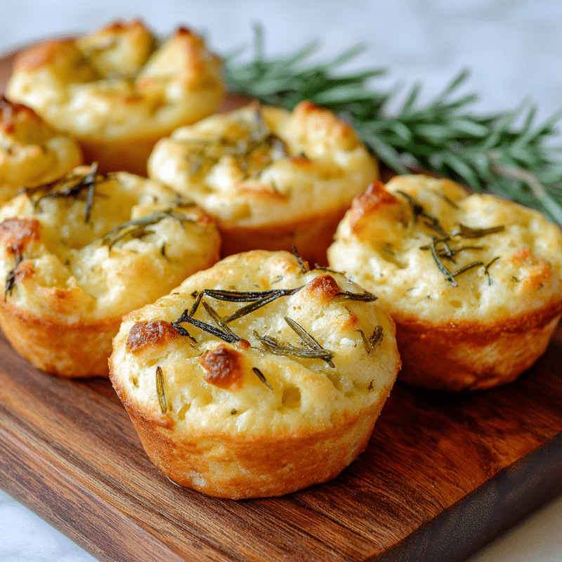 How to Make Irresistible Garlic Rosemary Focaccia Muffins