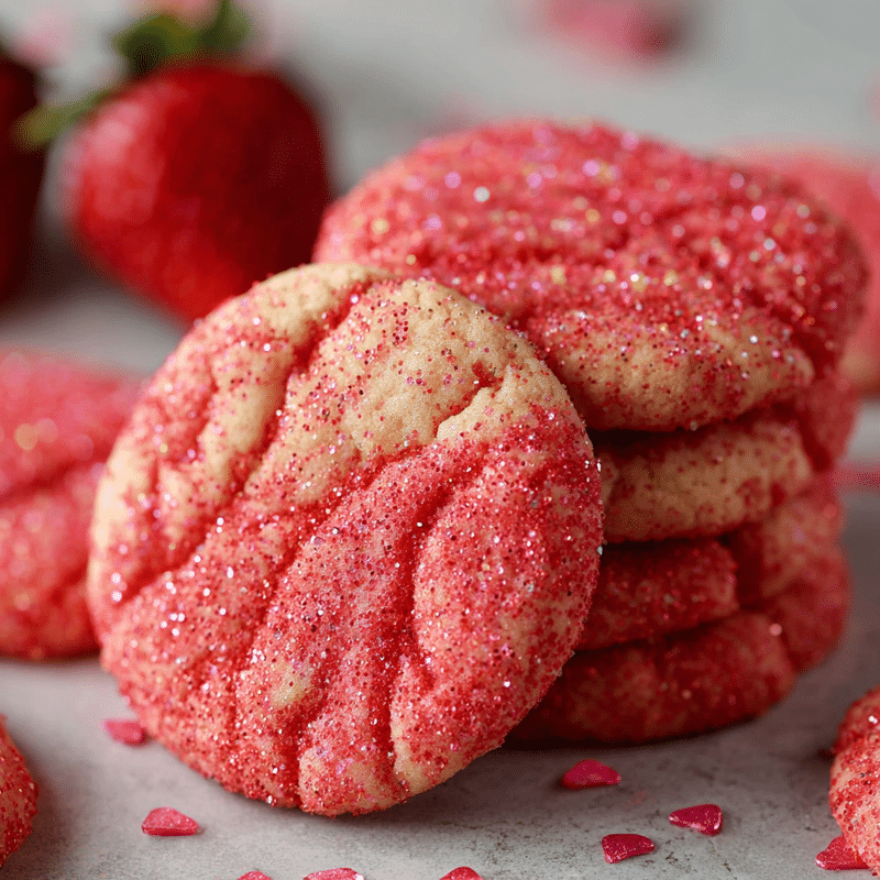 Best Strawberry Sugar Cookies Ever: Sweet Sparkly Bliss!