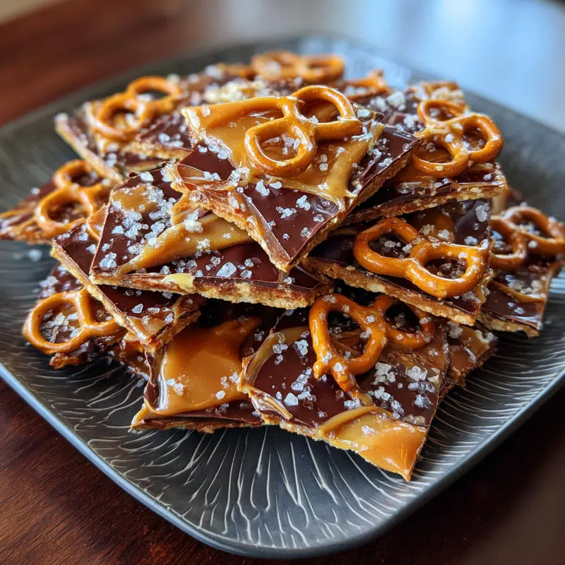 Best Salted Caramel Pretzel Bark: Easy Homemade Treat!
