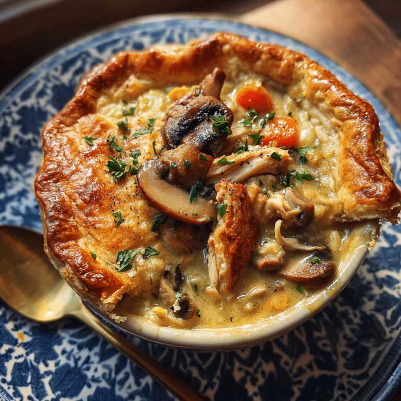 How to Cozy Up with This Delicious Chicken Mushroom Pot Pie Recipe