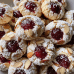 Raspberry-Filled Almond Snow Cookies: A Sweet Winter Treat