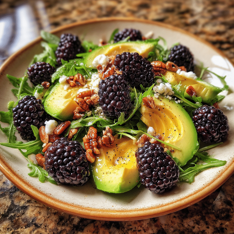 Blackberry Avocado & Arugula Salad: Fresh Summer Delight!