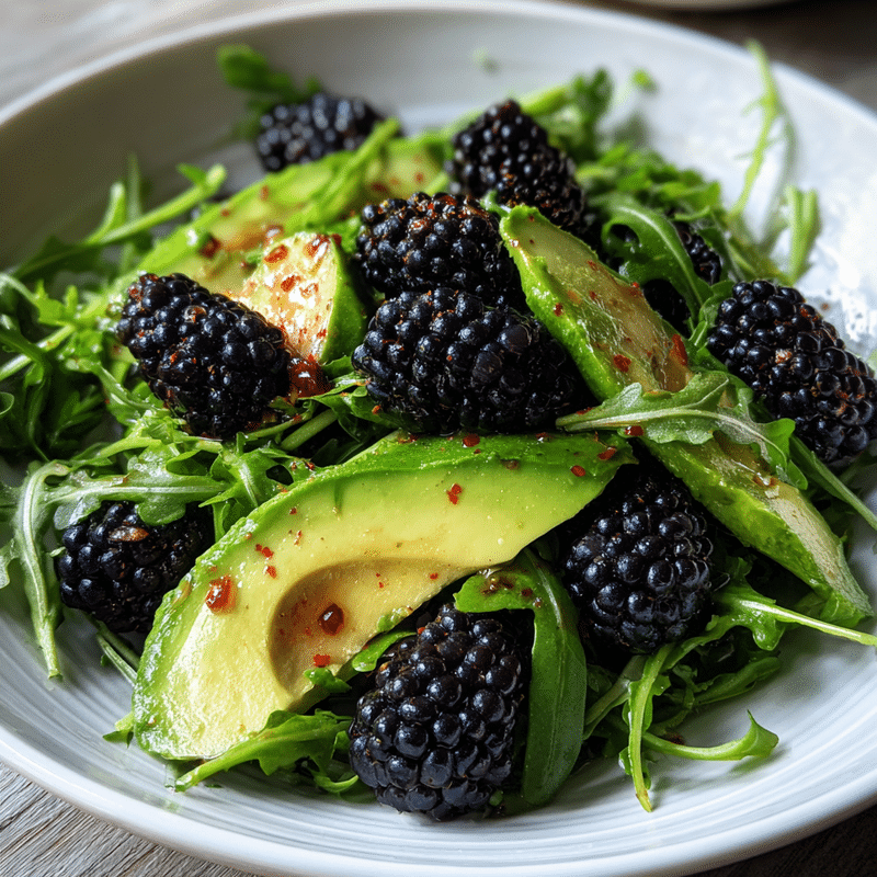 Blackberry Avocado & Arugula Salad: Fresh Summer Delight!