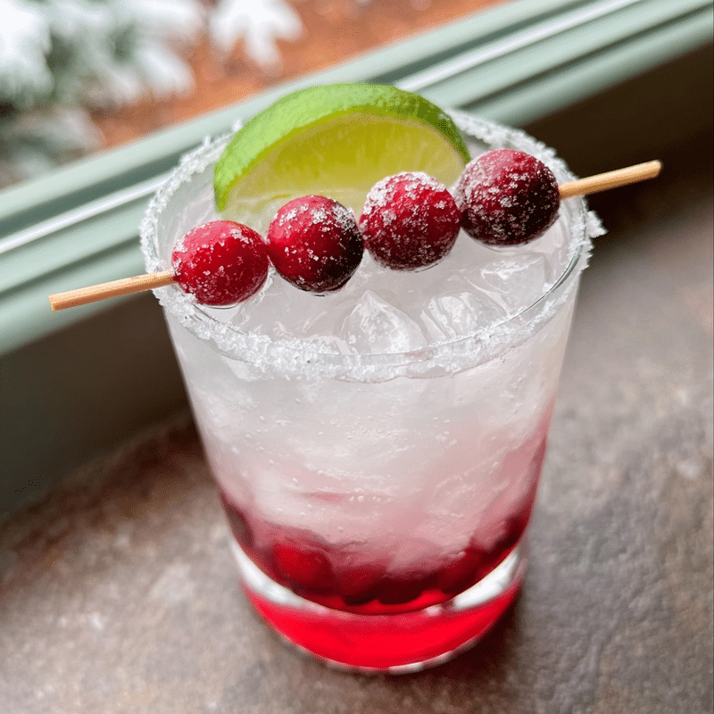 White Christmas Cranberry Margarita: Festive Holiday Cocktail Magic