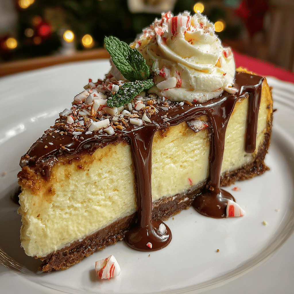 Peppermint Bark Cheesecake