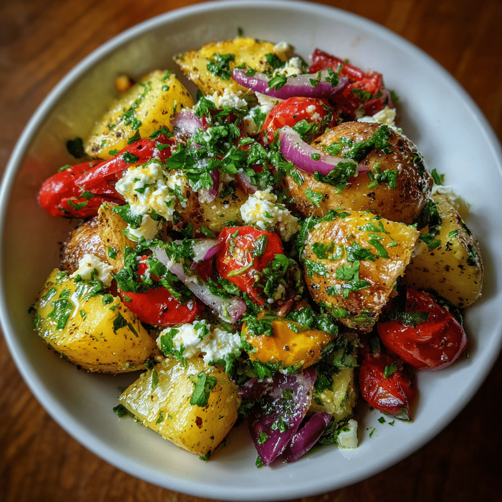 Vibrant Greek Potato Salad