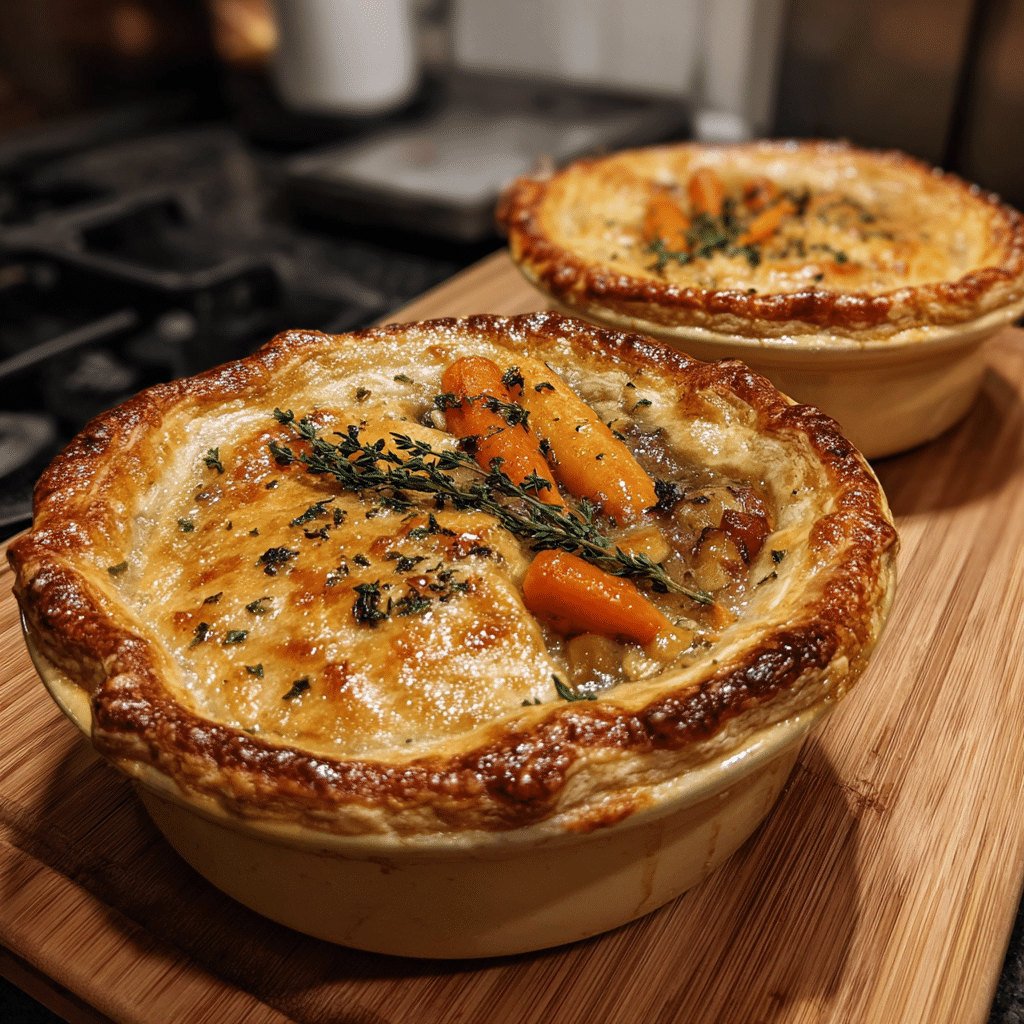 Roasted Autumn Vegetable Pot Pies