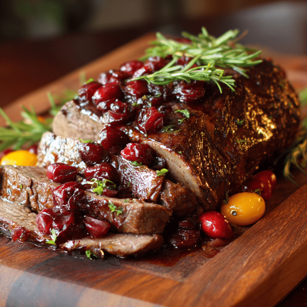 Cranberry Balsamic Roast Beef