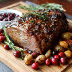 Cranberry Balsamic Roast Beef
