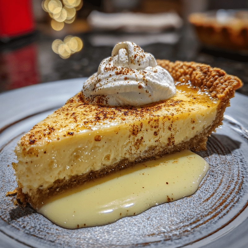 Christmas Eve Cinnamon-Vanilla Custard Pie: Festive Dessert Magic!