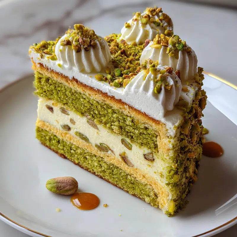 Elegant Pistachio Mascarpone Cake: Decadent Dessert Magic!
