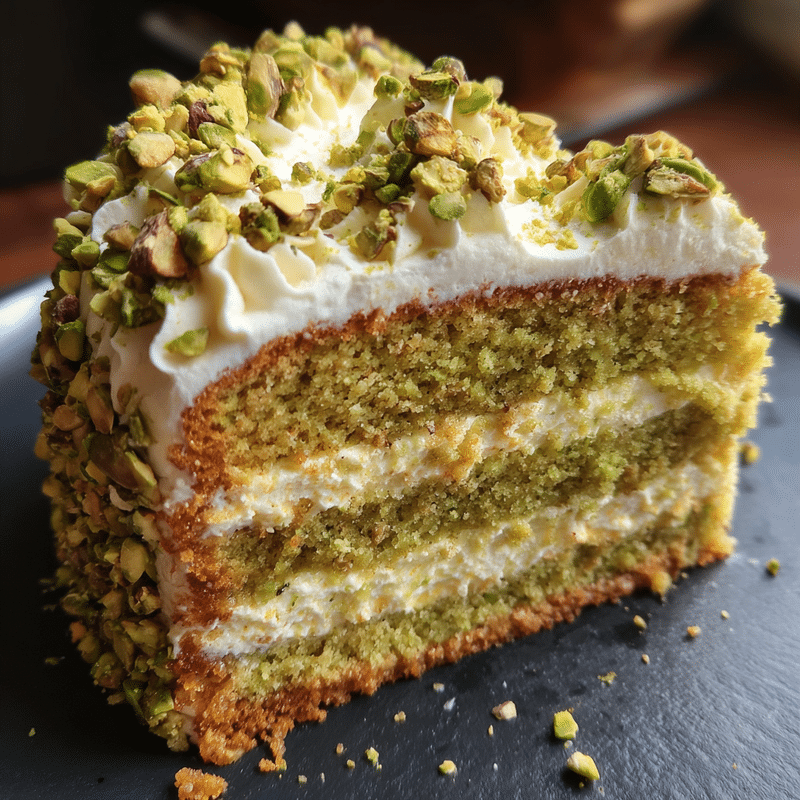 Elegant Pistachio Mascarpone Cake: Decadent Dessert Magic!