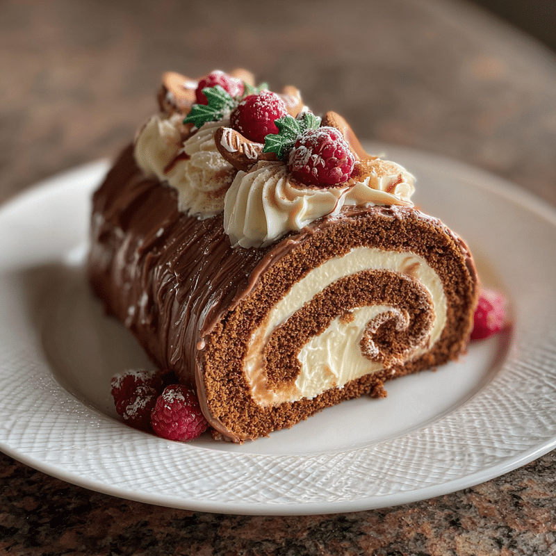 Best Gingerbread Yule Log Cake Recipe for Holiday Magic