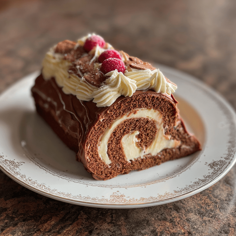 Gingerbread Yule Log Cake: Best Holiday Dessert Ever!