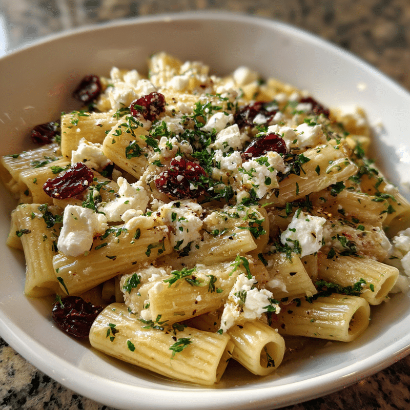Creamy Feta Cranberry Rigatoni: A Zesty Summer Salad Delight