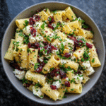 Creamy Feta Cranberry Rigatoni: A Zesty Summer Salad Delight