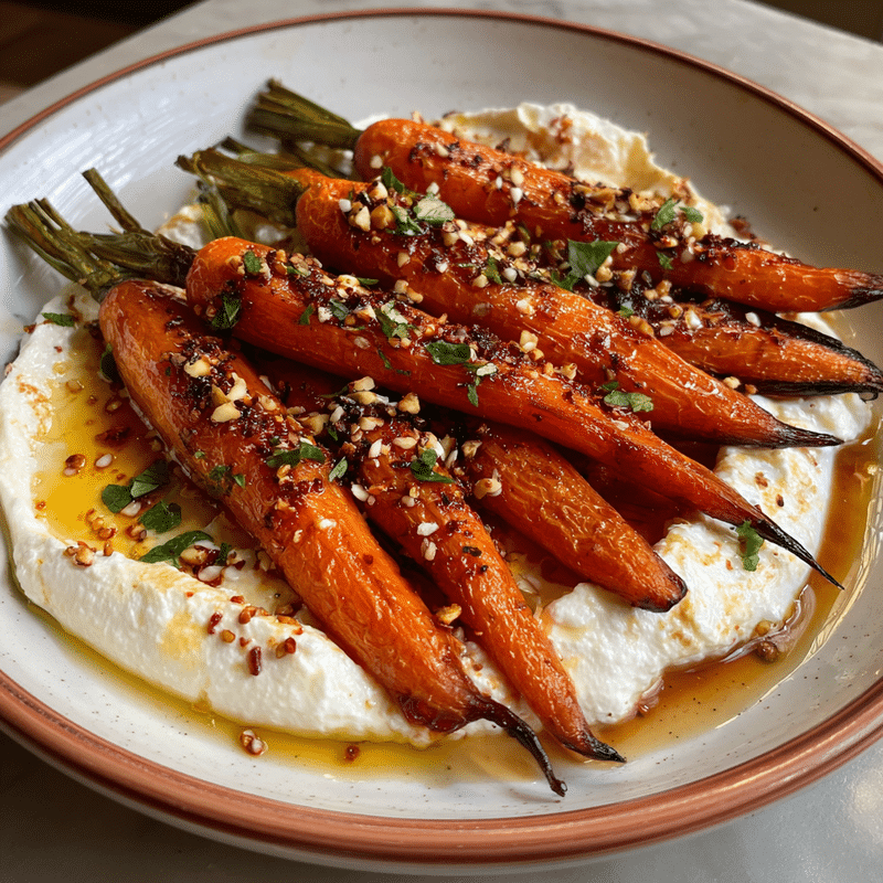 Roasted Carrots with Whipped Ricotta: Sweet Meets Savory