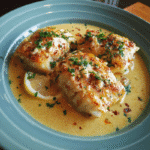 Baked Cod in Coconut Lemon Cream Sauce: A Tropical Dinner Delight