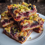 Here are some SEO-friendly blog title ideas: Blackberry Pistachio Dream Bars: The Best Dessert You'll Ever Make How to Make Blackberry Pistachio Dream Bars in 30 Minutes or Less 5 Reasons Why Blackberry Pistachio Dream Bars Will Change Your Life Why Blackberry Pistachio Dream Bars are the Perfect Summer Treat