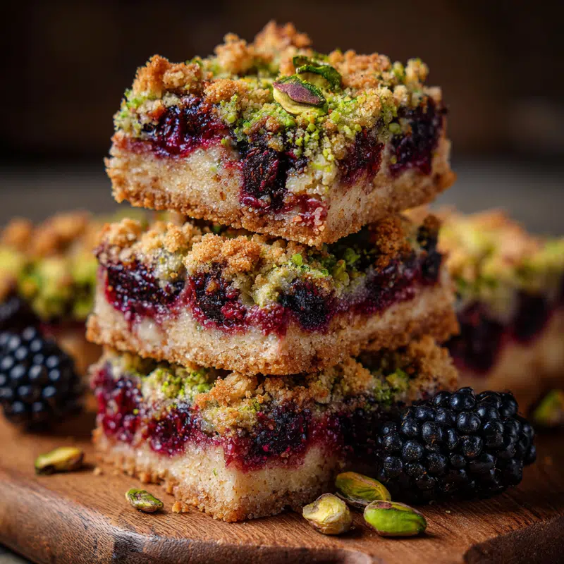 Here are some SEO-friendly blog title ideas: Blackberry Pistachio Dream Bars: The Best Dessert You'll Ever Make How to Make Blackberry Pistachio Dream Bars in 30 Minutes or Less 5 Reasons Why Blackberry Pistachio Dream Bars Will Change Your Life Why Blackberry Pistachio Dream Bars are the Perfect Summer Treat