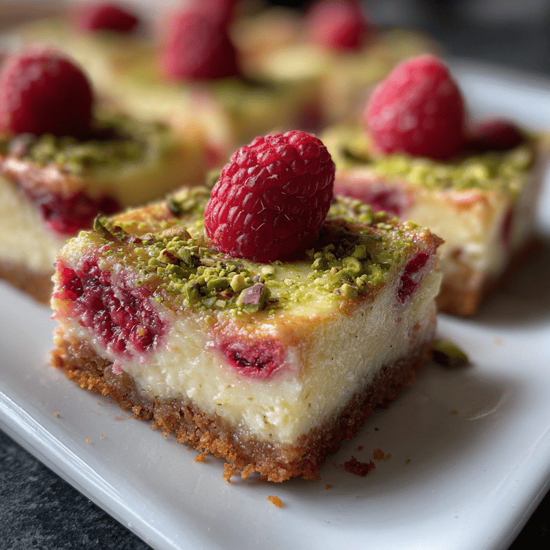 Raspberry Pistachio Cheesecake Bars: The Best Bite-Sized Delight