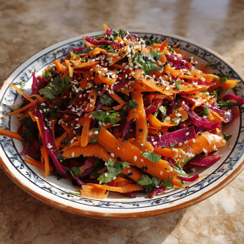 Shaved Rainbow Carrot Sesame Salad: The Best Healthy Recipe You'll Love