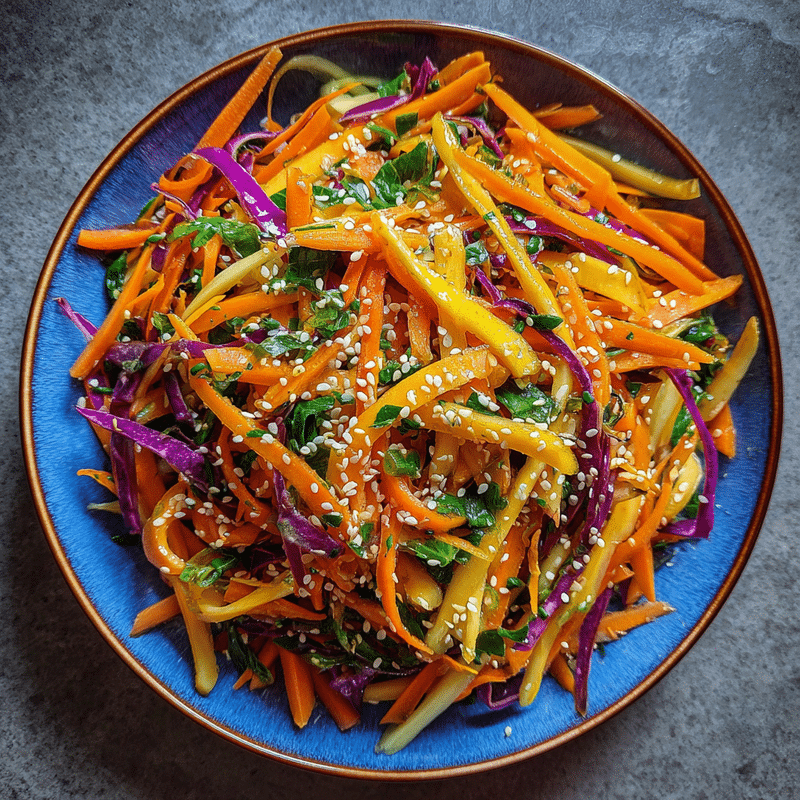 Shaved Rainbow Carrot Sesame Salad: The Best Healthy Recipe You'll Love