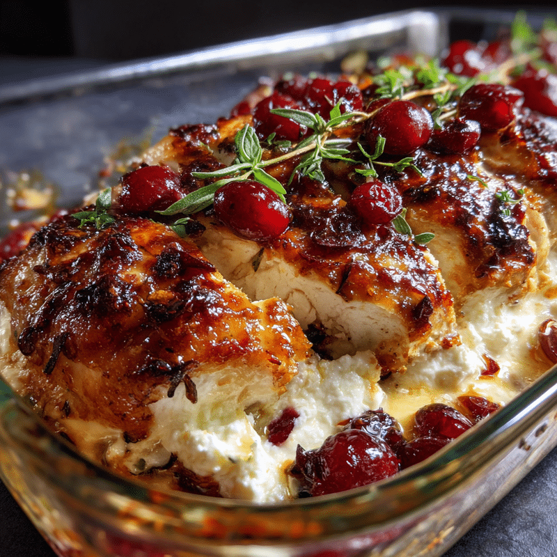 Honey Cranberry Chicken Bake: Sweet & Savory Dinner Magic!