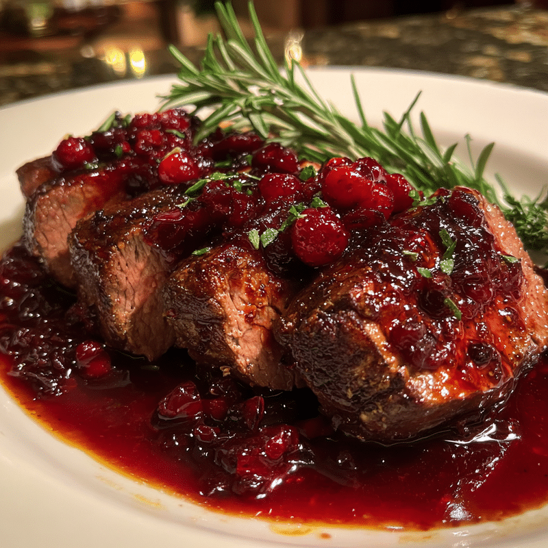 Cranberry Glazed Beef Tenderloin: A Festive Dinner Showstopper