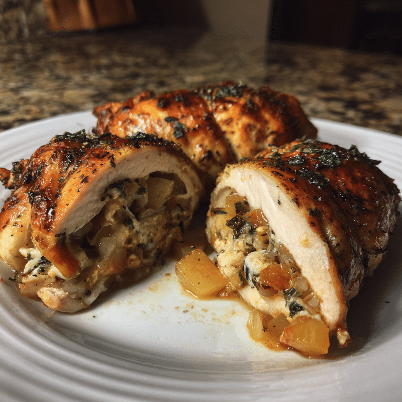 Chicken Stuffed with Pears and Cheese: Gourmet Magic!