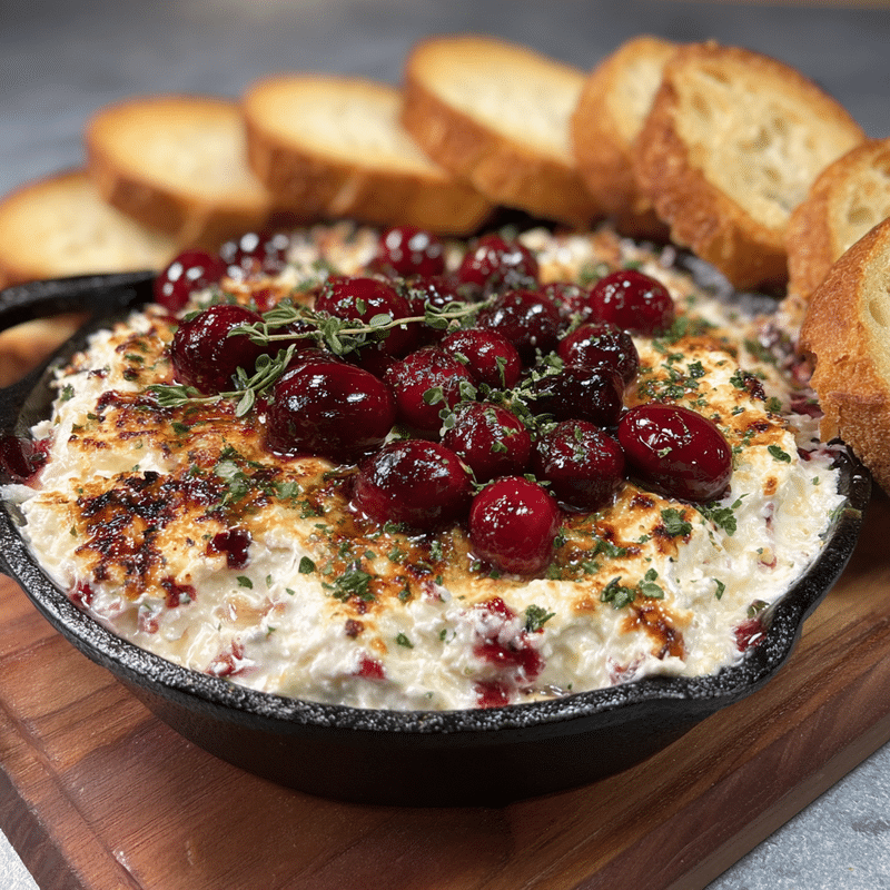 Baked Cranberry Cream Cheese Dip: Creamy Party Perfection!