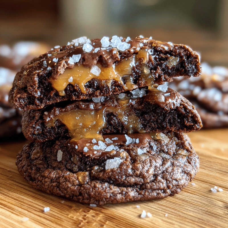 Irresistible Double Chocolate Sea Salt Caramel Cookies: The Best Recipe